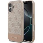 Guess PU 4G Stripe kryt pre iPhone 17, ružový