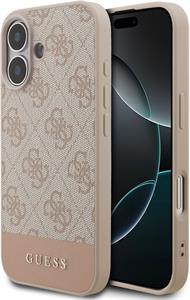 Guess PU 4G Stripe kryt pre iPhone 17, ružový