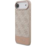 Guess PU 4G Stripe kryt pre iPhone Air, ružový