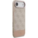 Guess PU 4G Stripe kryt pre iPhone Air, ružový