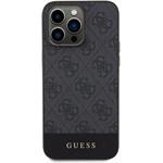 Guess PU 4G Stripe MagSafe kryt pre iPhone 15 Pro Max, čierny