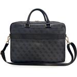 Guess PU 4G Stripe Metal Logo taška na notebook 14", čierna