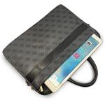 Guess PU 4G Stripe Metal Logo taška na notebook 14", čierna