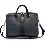 Guess PU 4G Stripe Metal Logo taška na notebook 14", čierna