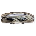 Guess PU 4G Stripe Metal Logo taška na notebook 14", hnedá