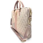 Guess PU 4G Stripe Metal Logo taška na notebook 14", ružová