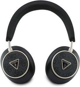 Guess PU 4G Triangle Logo ENC bezdrôtové slúchadlá, čierne