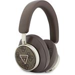 Guess PU 4G Triangle Logo ENC bezdrôtové slúchadlá, hnedé
