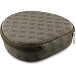 Guess PU 4G Triangle Logo ENC bezdrôtové slúchadlá, hnedé