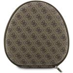 Guess PU 4G Triangle Logo ENC bezdrôtové slúchadlá, hnedé