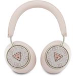 Guess PU 4G Triangle Logo ENC bezdrôtové slúchadlá, ružové