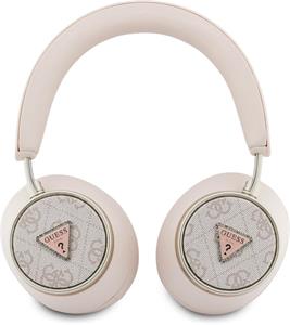 Guess PU 4G Triangle Logo ENC bezdrôtové slúchadlá, ružové