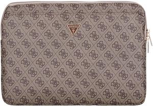 Guess PU 4G Triangle Logo obal pre notebook 14", hnedý