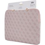 Guess PU 4G Triangle Logo obal pre notebook 14", ružový