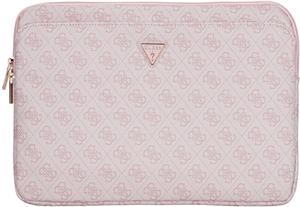 Guess PU 4G Triangle Logo obal pre notebook 14", ružový