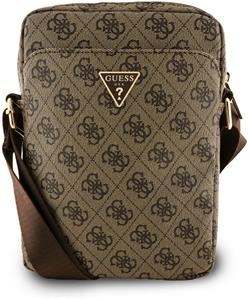 Guess PU 4G Triangle Logo taška 8", hnedá