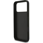 Guess PU Fixed Glitter 4G Metal Logo kryt pre iPhone 17 Pro Max, čierny