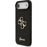 Guess PU Fixed Glitter 4G Metal Logo kryt pre iPhone Air, čierny