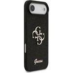 Guess PU Fixed Glitter 4G Metal Logo kryt pre iPhone Air, čierny