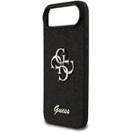Guess PU Fixed Glitter 4G Metal Logo kryt pre iPhone Air, čierny