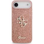 Guess PU Fixed Glitter 4G Metal Logo kryt pre iPhone Air, ružový