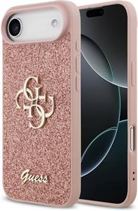 Guess PU Fixed Glitter 4G Metal Logo kryt pre iPhone Air, ružový