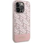 Guess PU G Cube MagSafe kryt pre iPhone 13 Pro, ružový
