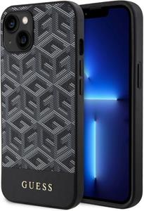 Guess PU G Cube MagSafe kryt pre iPhone 15, čierny