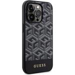Guess PU G Cube MagSafe kryt pre iPhone 15 Pro Max, čierny