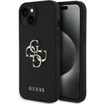 Guess PU Grained 4G Metal Logo kryt pre iPhone 14, čierny