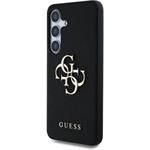 Guess PU Grained 4G Metal Logo kryt pre Samsung Galaxy S25+, čierny