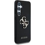 Guess PU Grained 4G Metal Logo kryt pre Samsung Galaxy S25, čierny