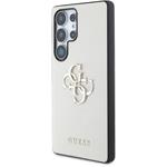 Guess PU Grained 4G Metal Logo kryt pre Samsung Galaxy S25 Ultra, béžový
