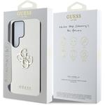 Guess PU Grained 4G Metal Logo kryt pre Samsung Galaxy S25 Ultra, béžový