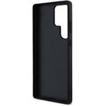 Guess PU Grained 4G Metal Logo kryt pre Samsung Galaxy S25 Ultra, čierny