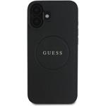 Guess PU Grained Classic Logo MagSafe kryt pre iPhone 16, čierny