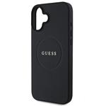 Guess PU Grained Classic Logo MagSafe kryt pre iPhone 16, čierny