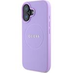 Guess PU Grained Classic Logo MagSafe kryt pre iPhone 16 Plus, fialový