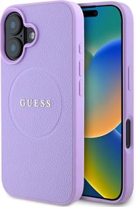 Guess PU Grained Classic Logo MagSafe kryt pre iPhone 16 Plus, fialový