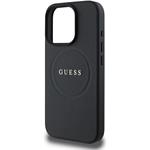 Guess PU Grained Classic Logo MagSafe kryt pre iPhone 16 Pro, čierny