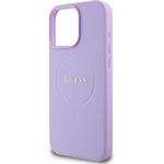 Guess PU Grained Classic Logo MagSafe kryt pre iPhone 16 Pro Max, fialový