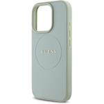 Guess PU Grained Classic Logo MagSafe kryt pre iPhone 16 Pro Max, zelený