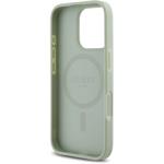 Guess PU Grained Classic Logo MagSafe kryt pre iPhone 16 Pro Max, zelený