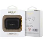 Guess PU Grained Classic Logo puzdro pre AirPods Pro, čierne