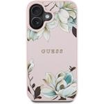 Guess PU Grained Magnolia MagSafe kryt pre iPhone 16, ružový