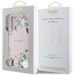Guess PU Grained Magnolia MagSafe kryt pre iPhone 16, ružový