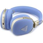 Guess PU Grained Triangle Gold Metal Logo ENC, bezdrôtové slúchadlá, modré