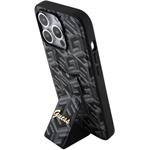 Guess PU Grip Stand G Cube kryt pre iPhone 15 Pro Max, čierny