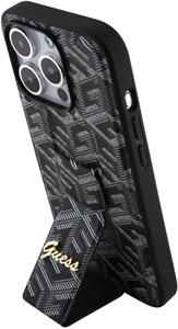 Guess PU Grip Stand G Cube kryt pre iPhone 15 Pro Max, čierny