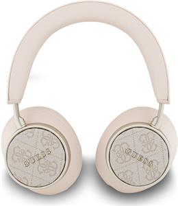 Guess PU Leather 4G Classic Logo ENC, bezdrôtové slúchadlá, ružové